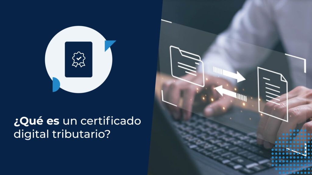 ¿Qué es un certificado digital tributario?Persona en nu computador instalando una firma electrónica.