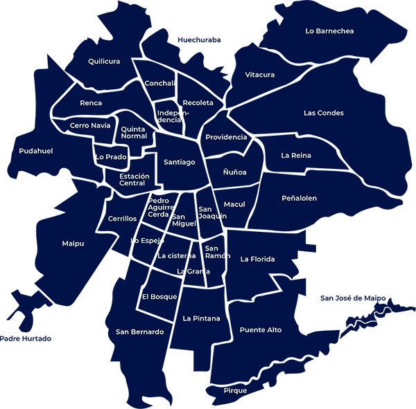 mapa Mapa de santiago