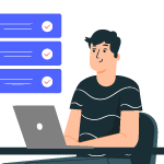 20250516_img_personas Persona en su computador firmando un documento notarial