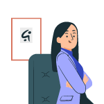 20250516_img_sisrec Ilustración de trabajadora pública en su escritorio